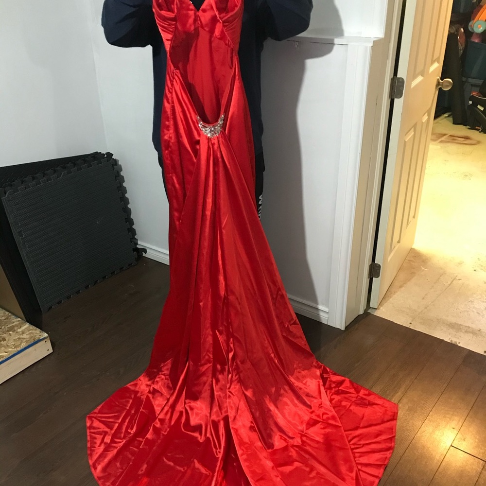 Red prom gown